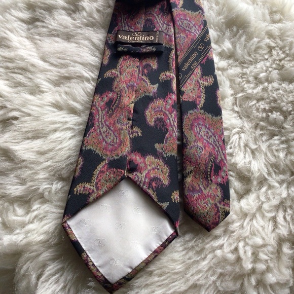 Valentino Cravatte 100% Silk Tie Made in Italy 4207 - Picture 6 of 10